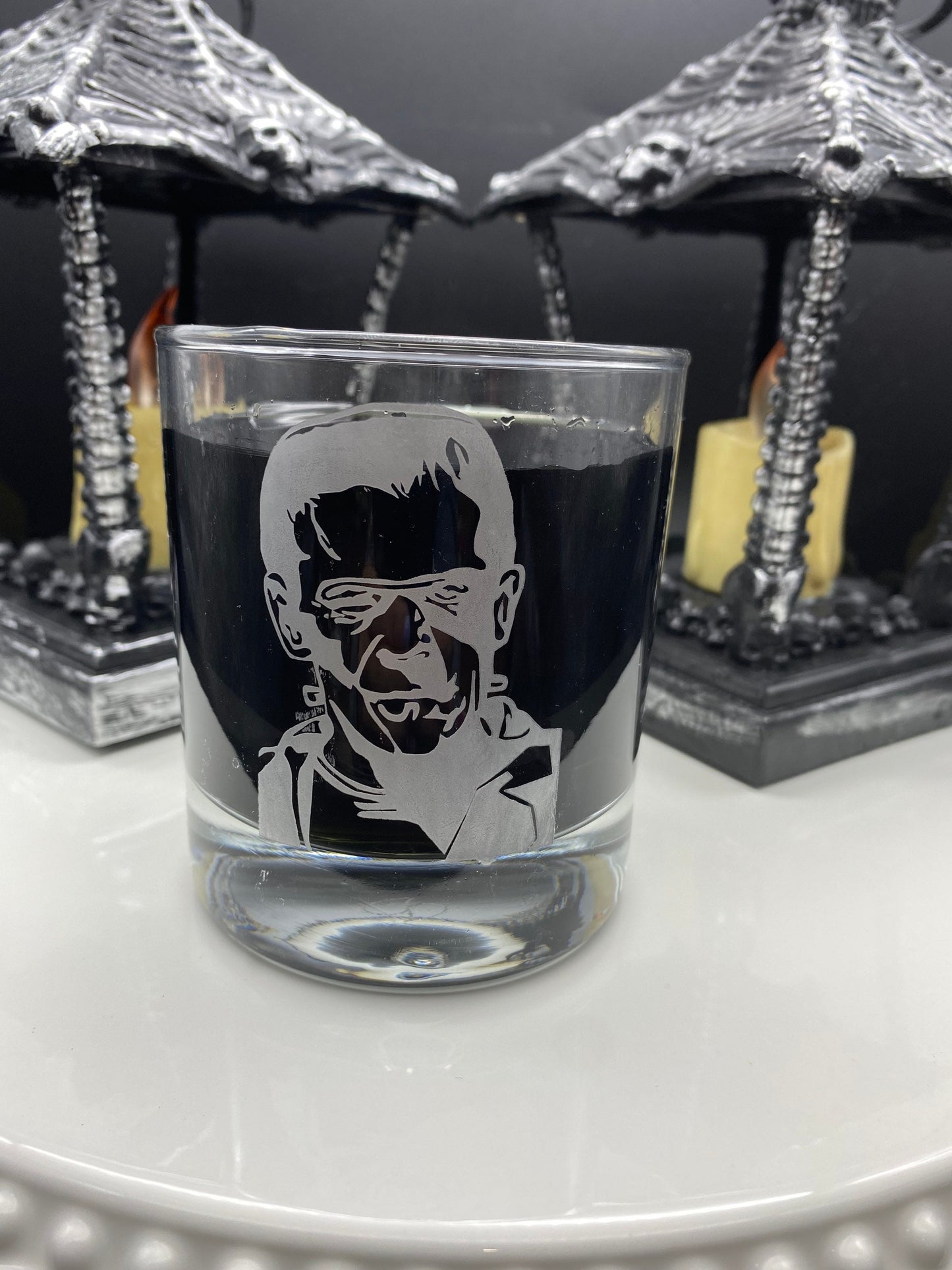 Classic Monsters Drinking Glass Set/ Universal Monsters Drinking Glass Set/ Frankenstein/ Bride/ Creature/ Invisible Man/ Phantom/ Mummy