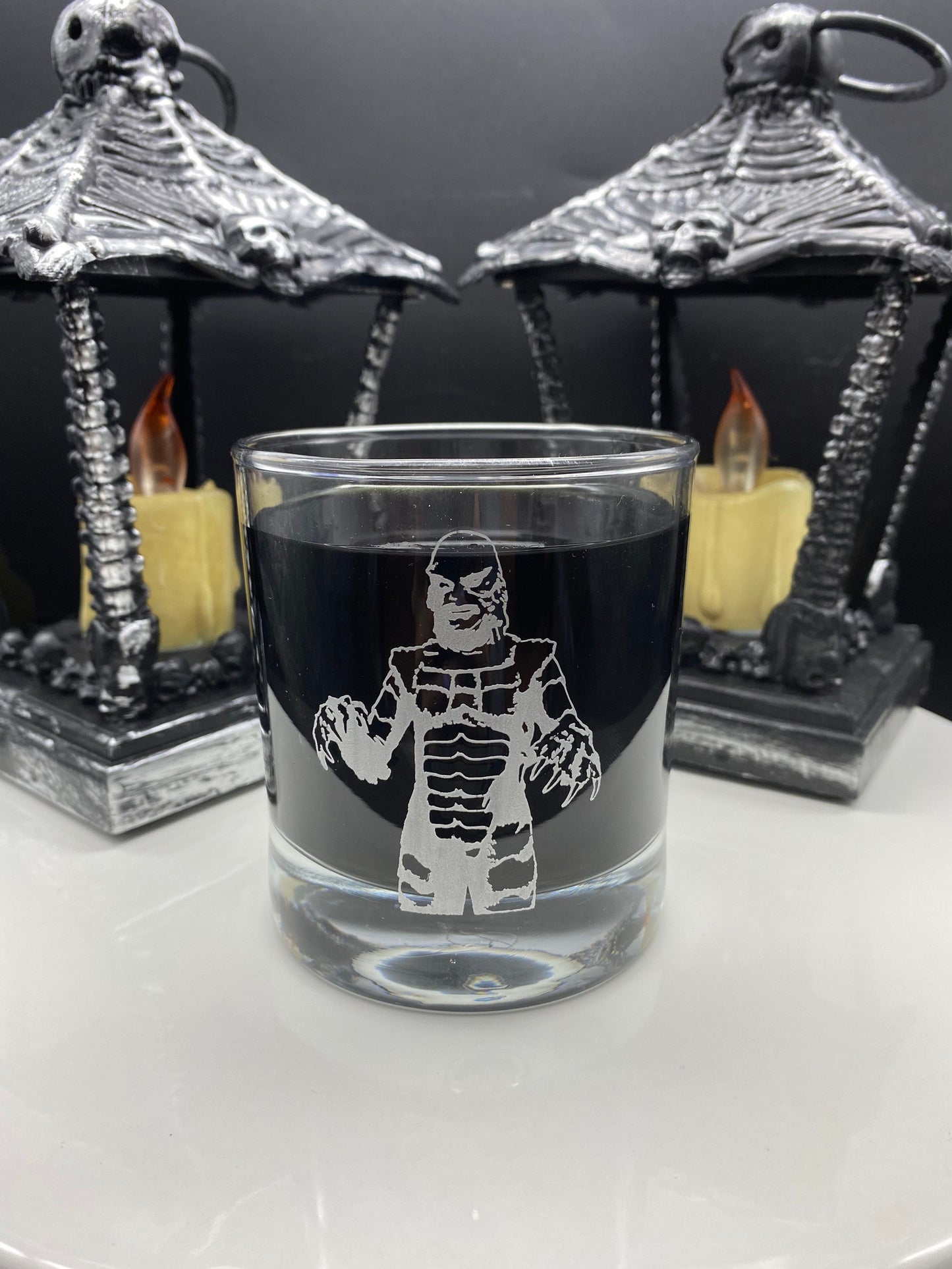 Classic Monsters Drinking Glass Set/ Universal Monsters Drinking Glass Set/ Frankenstein/ Bride/ Creature/ Invisible Man/ Phantom/ Mummy