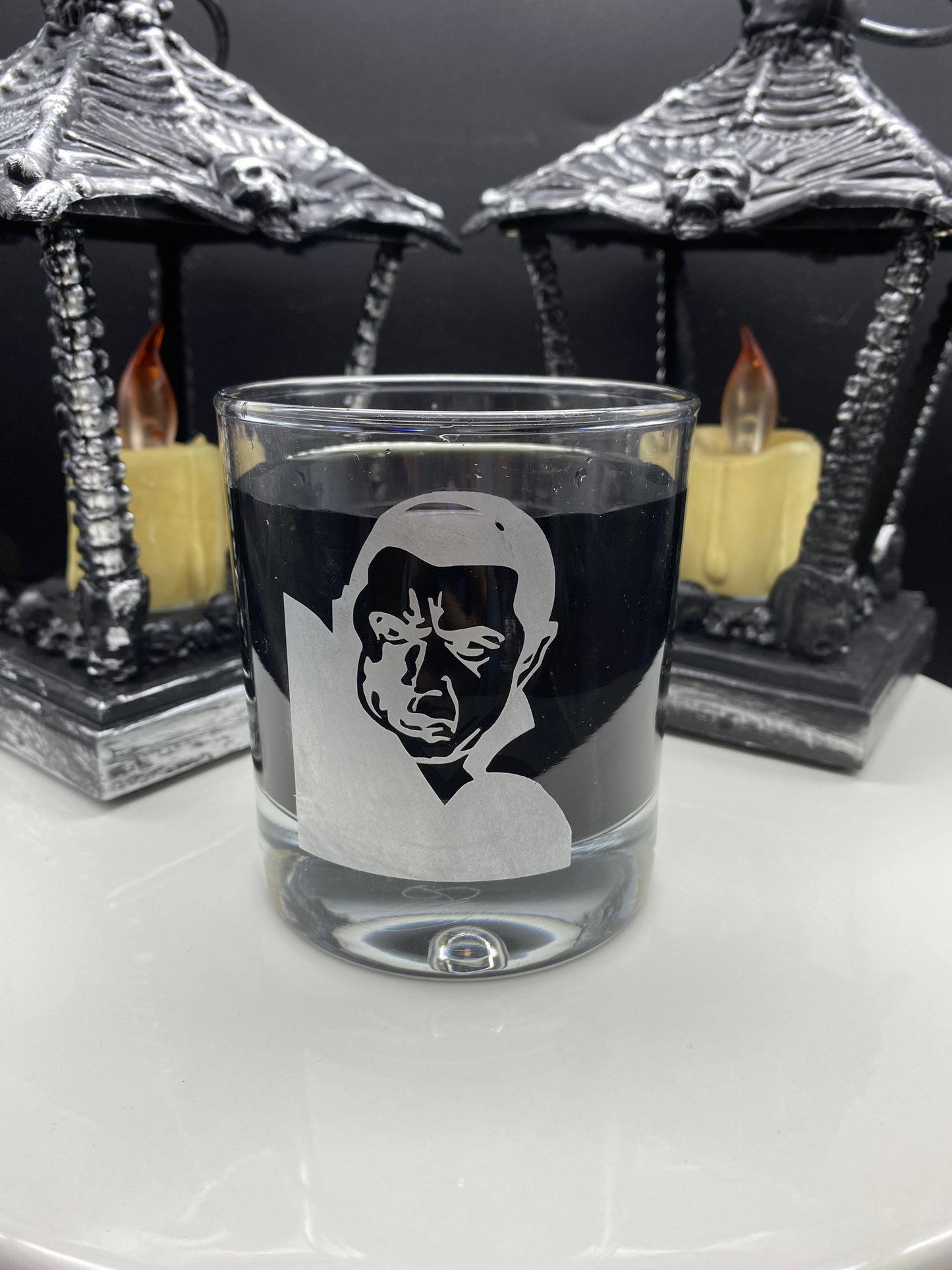 Classic Monsters Drinking Glass Set/ Universal Monsters Drinking Glass Set/ Frankenstein/ Bride/ Creature/ Invisible Man/ Phantom/ Mummy