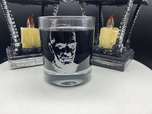 The Mummy Drinking Glass/ Mummy Cocktail Glass/ Mummy Highball Glass/ Mummy Custom Glass/ Universal Monsters/ Classic Monsters/ The Mummy