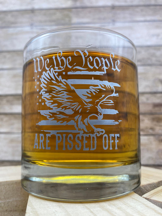 We the People Whiskey glass