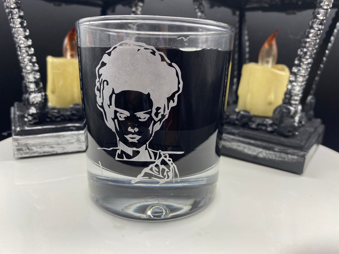 Bride of Frankenstein Drinking Glass/ Bride of Frankenstein Cocktail Glass/ Bride of Frankenstein Highball Glass/ Classic Monsters