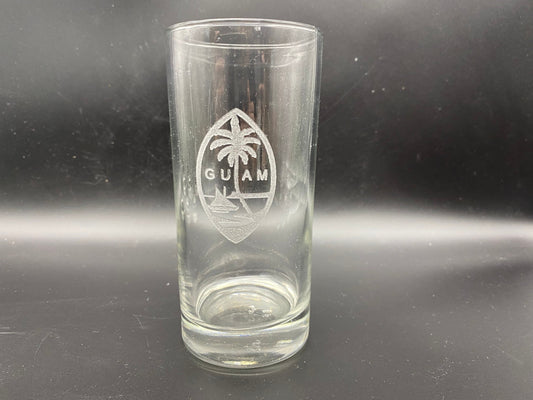 Guam Seal Drinking Glass/ Guam Seal Water Glass/ Guam Seal Whiskey Glass/ Guam Seal Cup